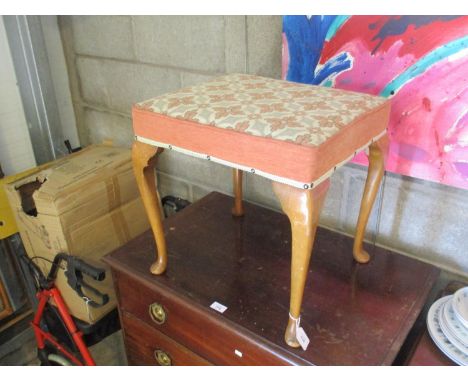 Tapestry Seat Dressing Stool, 46x39cm, 46cm h