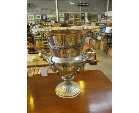 Silver Plated Wine Cooler, 34cm h