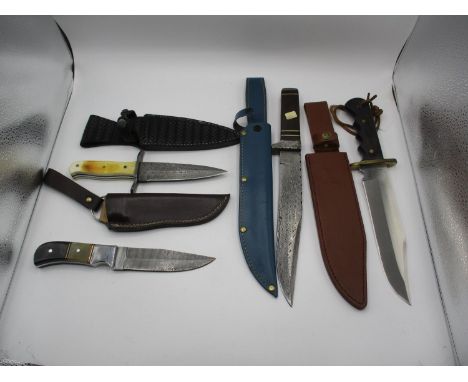 Four Hunting Knives