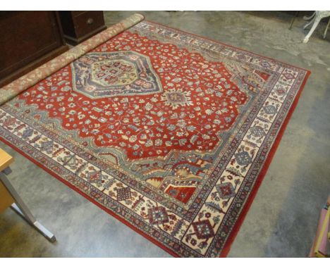 Traditional Border Pattern Carpet, 340x240cm