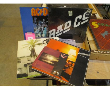 Selection of Records including AC/CD, Eric Clapton, Grateful Dead