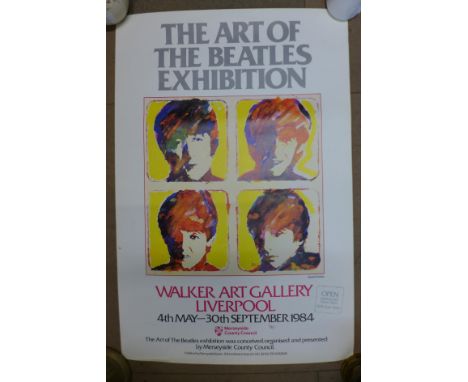 The Art of The Beatles Exhibition poster, 4th May - 30th September 1984 