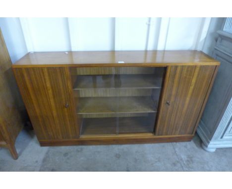 A Morris of Glasgow teak and afromosia bookcase 