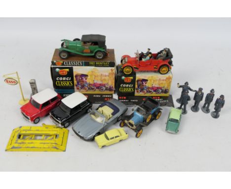Corgi - Matchbox - A collection including a boxed 1927 Bentley # 900, 1910 Daimler 38 hp # 9021, Austin Cambridge # 29, Vauxh