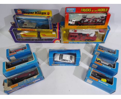 Matchbox - Siku - Ertl - 11 x boxed models including Peugeot 305 # K-84, Ford Sierra XR4i # K-100, Siku Volvo F12 Lorry &amp;