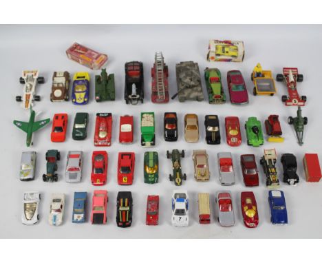 Matchbox - Corgi - Speed Kings - Super Fast. Approx. 40 loose and 1 boxed diecast models appearing in Excellent condition to 