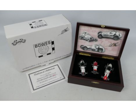 GMP - A boxed limited edition A.J. Foyt / Bowes Seal Fast 3 car set in 1:43 scale # 7681. This set is number 290 of only 3504