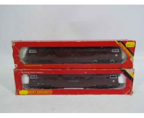 Hornby - 2 x boxed Hornby OO gauge locomotives - Both locomotives are R.352 #D 1062 'Western Courier' locomotives in BR maroo
