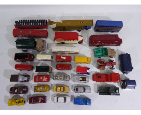 Corgi, Dinky, Matchbox, Majorette, - 32 x unboxed die-cast model vehicles in mostly playworn condition - Lot includes a Match