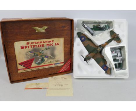 Corgi - A boxed Corgi AA33905 Limited Edition 'Working Model - with Sounds' 1:32 Scale Supermarine Spitfire Mk 1A N3249, GR-P