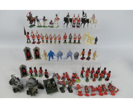 Britains - Herald - Lone Star - Airfix - Cherilea - A collection of soldiers and similar other figures including Highlanders,