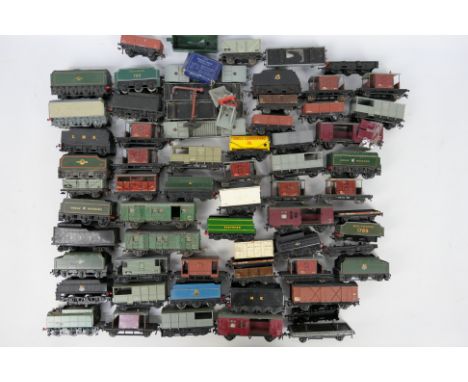 Tri ang - Hornby - Hornby Dublo. A large selection of loose Vans, Cabs and Wagons OO/HO gauge appearing in playworn condition