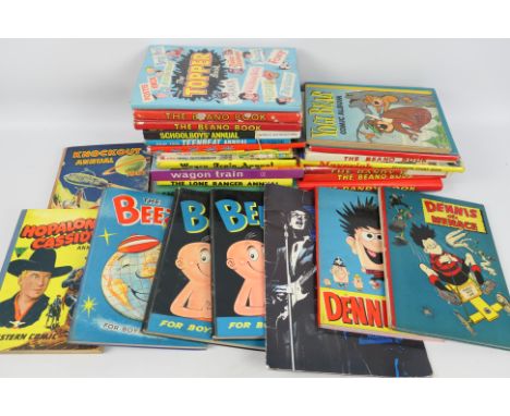 Beano - Dandy - The Eagle - Others - A collection of vintage collectible comic and TV related annuals. Lot includes Dennis Th