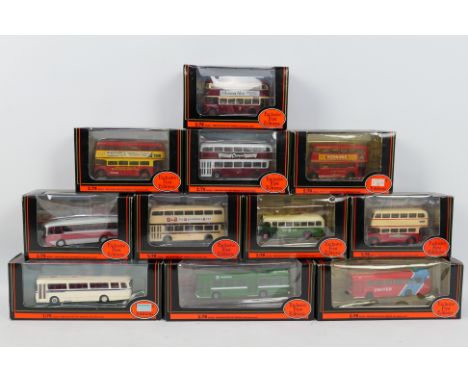 EFE - 11 x 1:76 scale boxed EFE buses and coaches - Lot includes a #22504 'Stratford Blue' Alexander Y. A #15607 'Clydeside' 