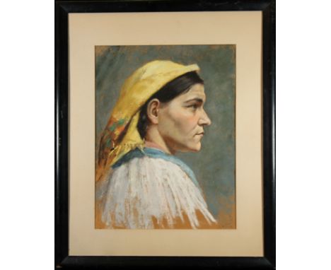 Bryant, '76 Signed Pastel Portrait of a Woman.&nbsp; Signed and dated lower right.&nbsp; Image size: 15.5 x 12 in. Overall Si