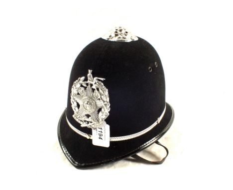 A Police helmet (Rose) with Leeds City plate, disbanded 1974