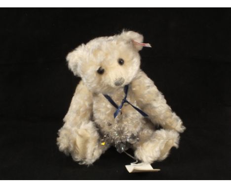 A Steiff blued mohair Christmas bear with Swarovski crystal pendant, 2008