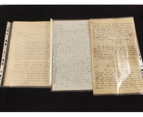 Four albums of first day covers, letters and ephemera
