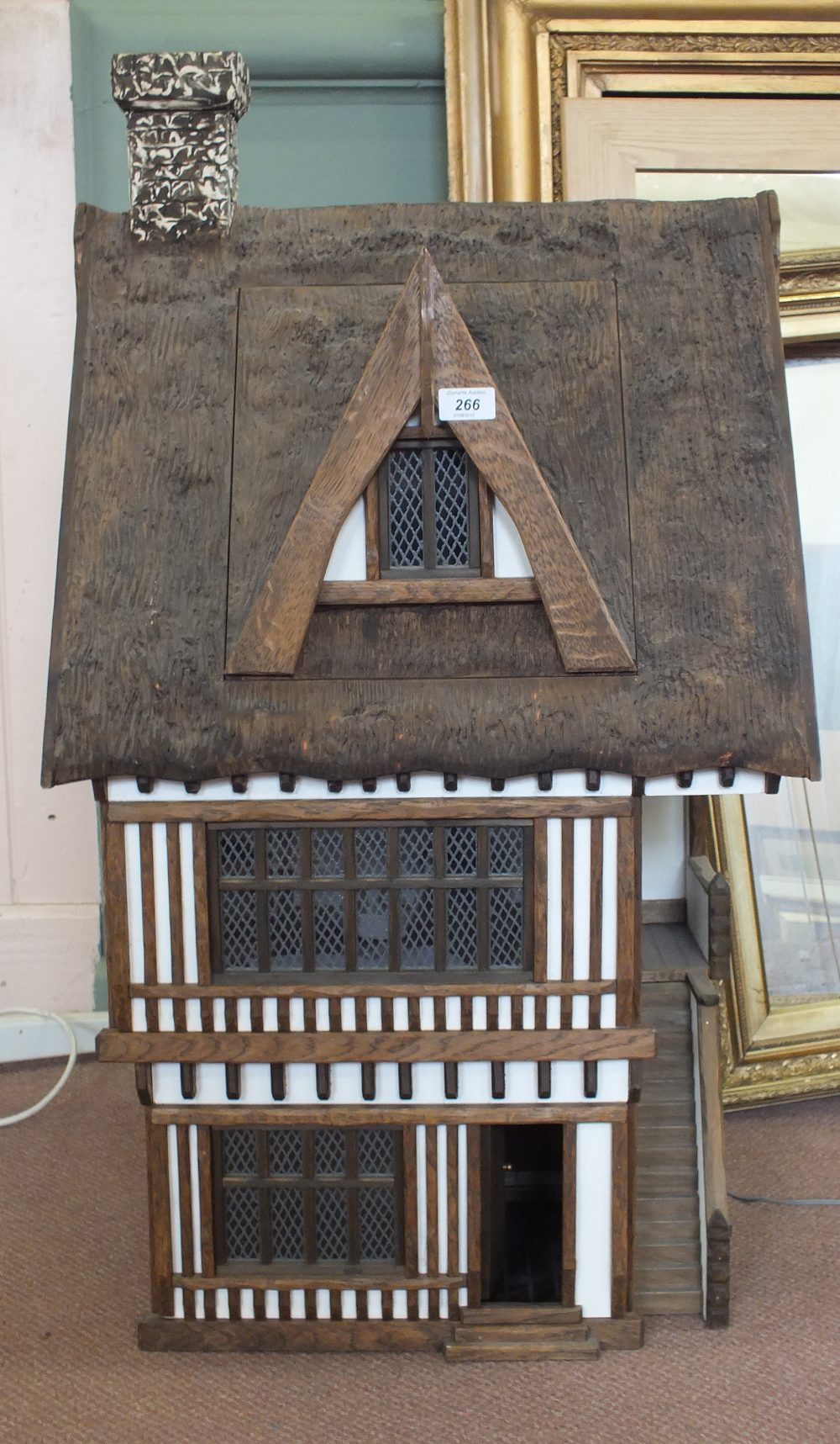 Robert Stubbs Tudor style dolls house and furniture
