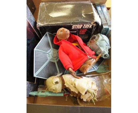 Boxed Star Trek talking alarm clock, Star Wars Next Generation chrome, art prints and other items
