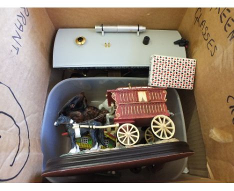 A model steam engine and other items
