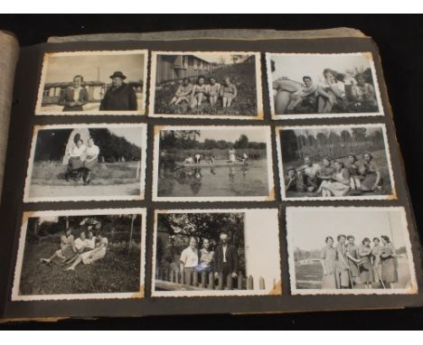 A WWII era German photograph album (possibly German Land Army)