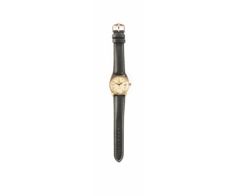  A Rolex Bubbleback Oyster Perpetual 9ct Gold Wristwatch ref. 4467, movement signed ‘ROLEX PERPETUAL CHRONOMETER G53609’, the
