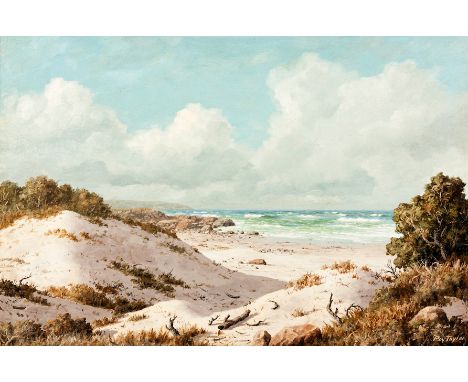 Roy Cecil Taylor (South African 1919 -) Seascape, East London signed oil on board 60 by 90cm 