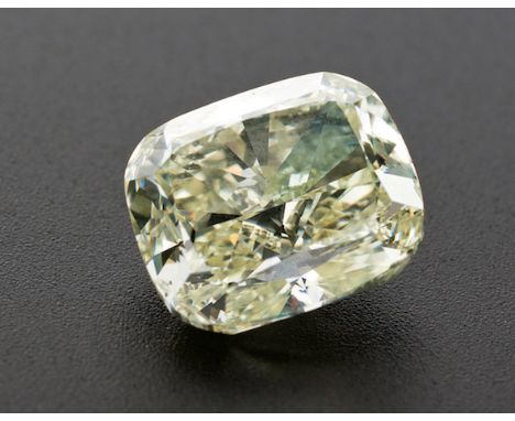  An Unmounted Diamond cushion modified brilliant- cut diamond weighing 12.32ct.Accompanied by a Report from GIA no. 216509541