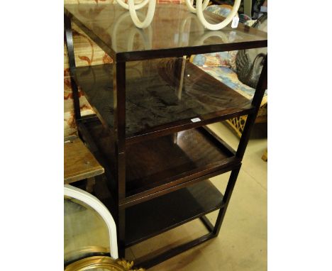 Pair of Contemporary design mahogany lamp tables, width 2'4" height 2'2"