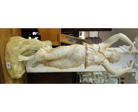 A large Victorian Royal Worcester figure of a Classical lady, 1441, impressed signature Hadley (restored).