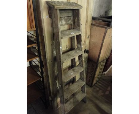 Vintage pine step ladder