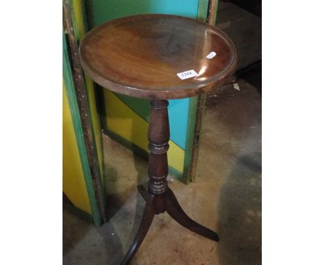 Mahogany torchere stand on tripod legs