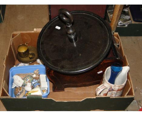 Miniature ornaments, Victorian jug, lamp, lazy Susan, etc.