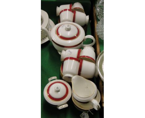 Royal Worcester "Howard" pattern teaset including teapot.