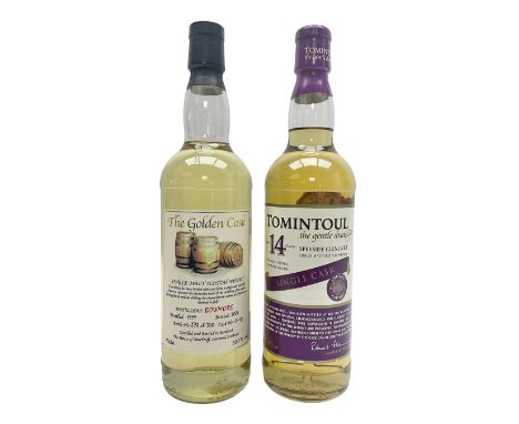 Bowmore, 1999 The Golden Cask Single Malt Scotch Whisky, 70cl 60% vol and Tomintoul 14 year Single Malt Whisky, 70cl 46% vol