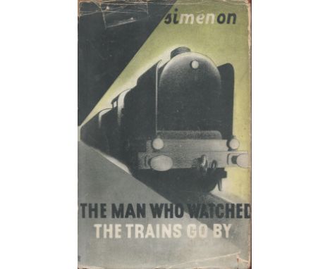 Georges Simenon The Man Who Watched The Train Go By with complete Dust Jacket, Wrapper Hardback 1st Edition 1942 Book. We com