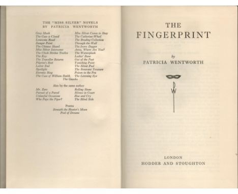 Patricia Wentworth The Finger Print 1st Edition 1959 Book. We combine shipping on all lots. Single book £5.99 UK, £7.99 Europ