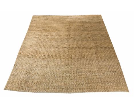 CLASSIC HAND WOVEN JUTE CARPET, 300cm x 240cm.