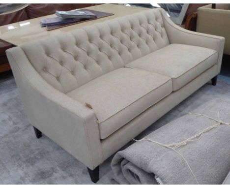 BESPOKE SOFA LONDON SOFA, buttoned back finish, 190cm W approx.