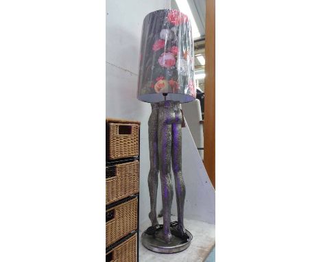 THE LOVER'S FLOOR LAMP, with Bohemian design lamp shade, 156cm H.