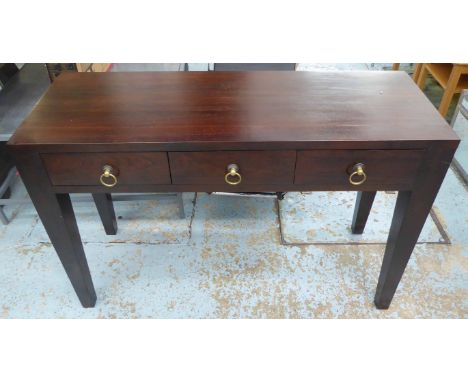 LOMBOK SEBA CONSOLE TABLE, Indonesian teak, 120cm x 45cm x 80cm. (slight faults)