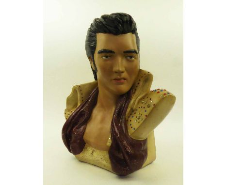 ELVIS 1977 KITSCH BUST, 48cm x 40cm x 30cm.