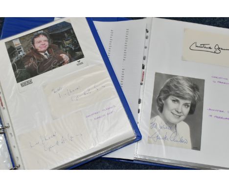 PHOTOGRAPH / AUTOGRAPH ALBUMS, Two Albums containing 180 photographs, photocards, compliment slips and letters, all of which 