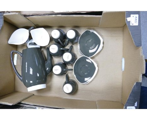 Carltonware Mid Century Hand Decorated Coffee Set: 