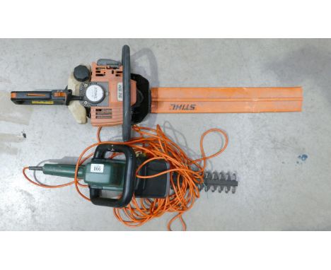 Stihl H575 Petrol Hedge Trimmer: together with similar Black &amp; Decker item(2) 