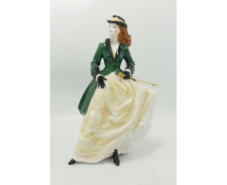 Royal Worcester Lady Figure Royal Enclosure: 