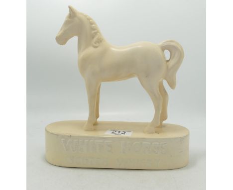 Ceramic White Horse Scotch Whisky Advertising Horse: height 23cm 
