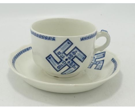 Scarce Johnsons WWII Nazi related tea cup and saucer: The vendor has supplied the  following information - I do know that the