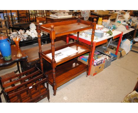 A late Victorian mahogany buffet 